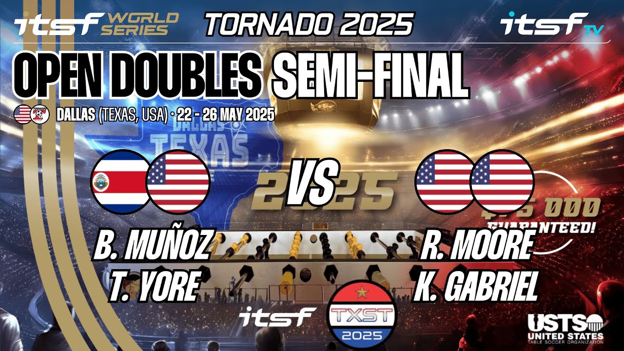 B. Muñoz/T. Yore vs R. Moore/K. Gabriel - Open Doubles - Semi-Final - ITSF World Series Tornado 2025