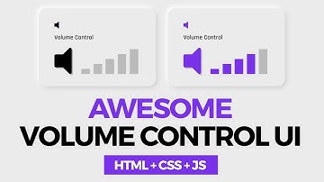 Awesome Volume Control UI Design