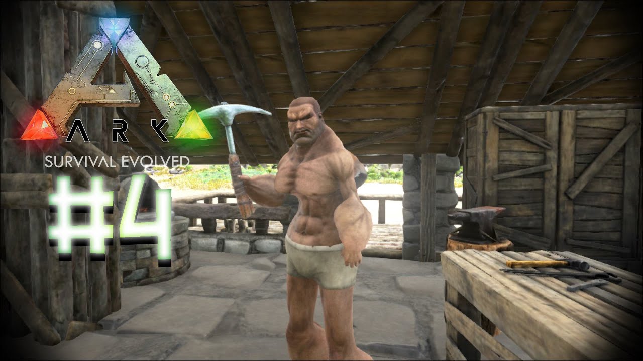 ARK: Survival Evolved [#4] - The Blacksmith! - YouTube