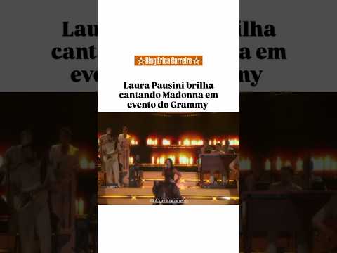 Video ??? Laura Pausini canta La isla bonita em evento do Grammy #laurapausini #madonna #grammys