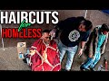 SIMPLE HAIRCUTS FOR THE HOMELESS IN KENSINGTON-FACES OF KENSINGTON