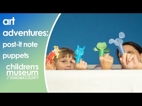 Títeres de notas autoadhesivas - Actividades caseras divertidas para niños | Proyectos DIY fáciles para niños