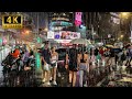🇹🇭 4K | Heavy Rain Hits Bangkok's Downtown | Asok - Nana Areas | Thailand 2025