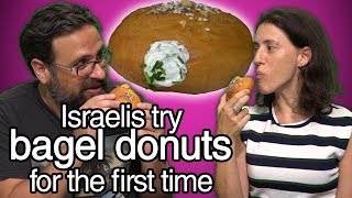 Israelis try bagel donuts for the first time