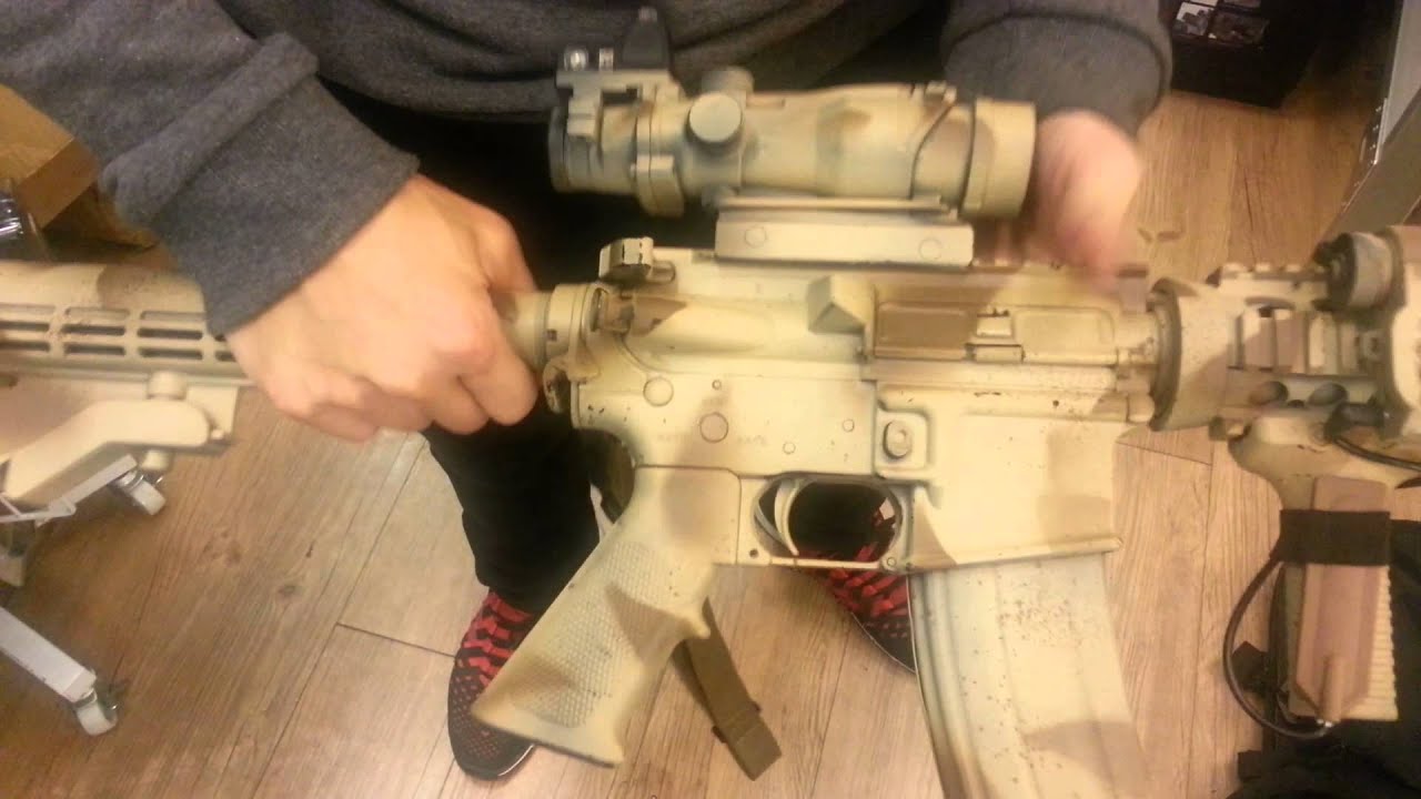 Ghk M4a1 Gbb Sprayed In Lone Survivor Style YouTube