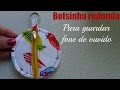 Bolsinha redonda para fone de ouvido ModaByNill