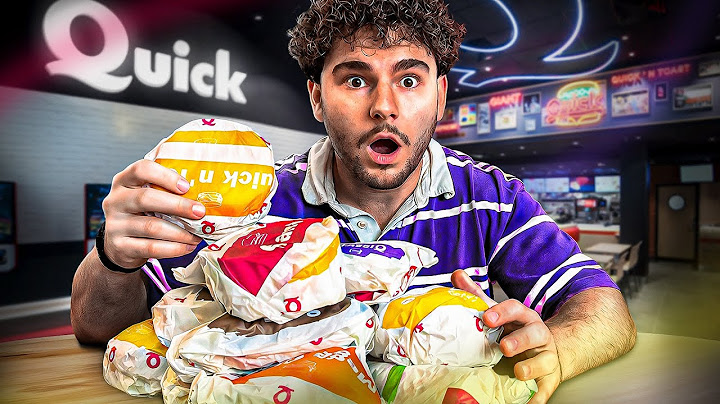 Je Commande TOUTE La Carte De Quick ! (On se régale…)