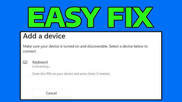 How To Fix Bluetooth Enter the PIN for your Device Connecting Error in Windows