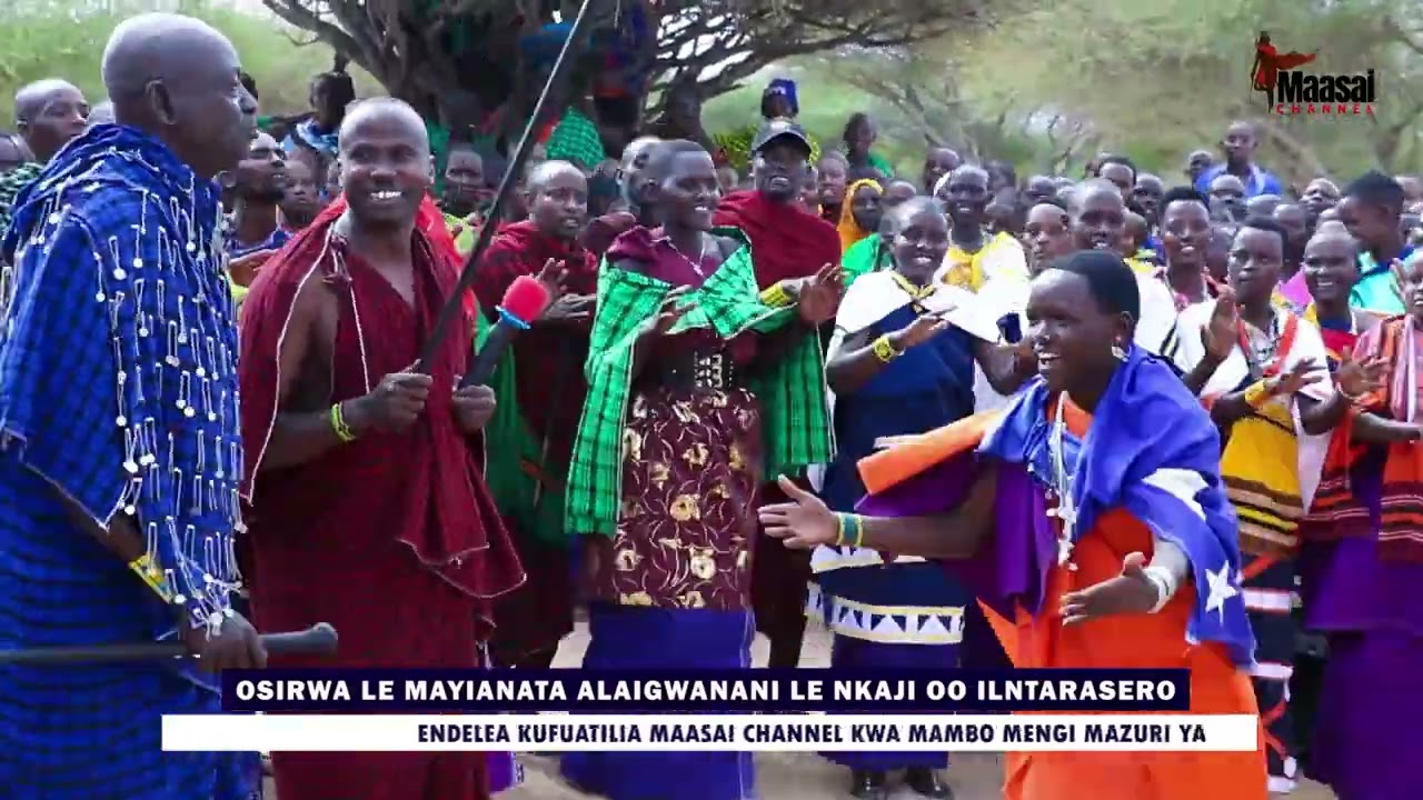 Kiria Laizer apokelewa kwa Shangwe kwenye sherehe ya Laigwanani wa familia ya Ilntarasero Ruvu Remit