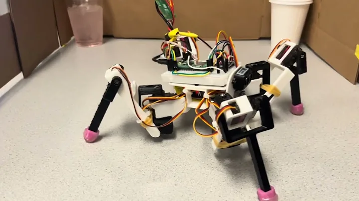 Heat-seeking quadruped with Raspberry Pi Pico
