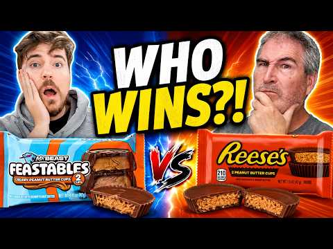 MrBeast's Feastables vs Reese's! Which Peanut Butter Cup Is Better? 🥜🍫