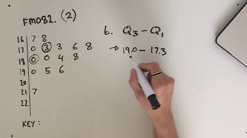 FM082 Part 2 Further Maths Fortify Study Guide - "Interpreting Stem and Leaf Plots"