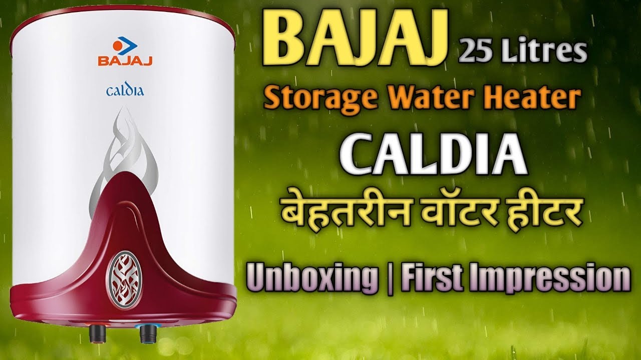 BAJAJ 25 Litres Storage Water Heater 'CALDIA' Unboxing u0026 Details @Mehrotra  Electronics - YouTube