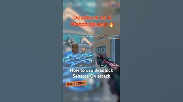How to use deadlock sensors on attack | 1v4 Clutch | #deadlock #deadlockmain #valorantclutch