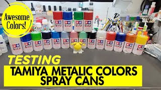 Scale Model Tips - Testing Tamiya Metallic Colors Spray Cans - Great Quality