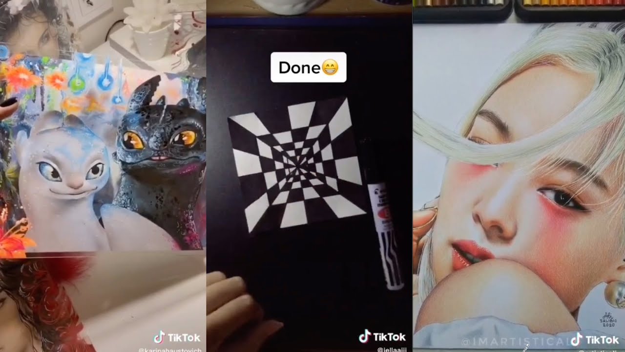 Artwork Compilation TikTok Part 6 YouTube