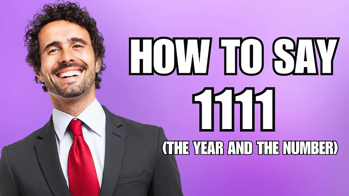 How To Pronounce 1111 (the Year and the Number)