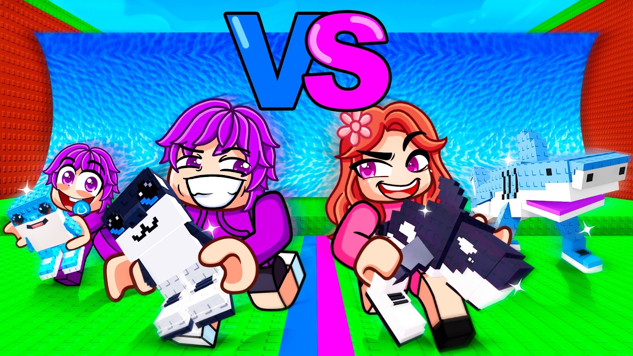 KIDS Vs ADULTS In Escape Tsunami for Brainrots…