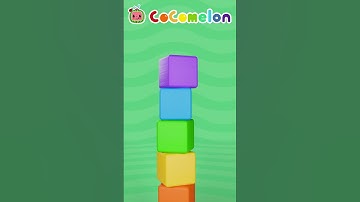 Rainbow Color Stacking with CoComelon! 🌈#shorts #cocomelon #nurseryrhymes #kidssongs