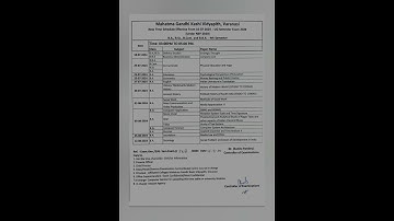 mgkvp UG 4 th semester date sheet new 👍 #mgkvp#ba#4thsemesterexam #datesheet2024