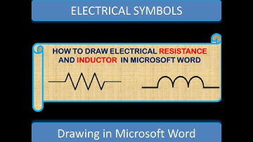 How to draw resistance and Inductance in Microsoft Word| Draw electric circuits by Microsoft Word