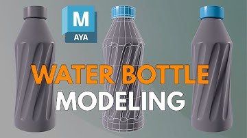 Complex 3D Modeling in Maya:How to Make water Bottle in Maya