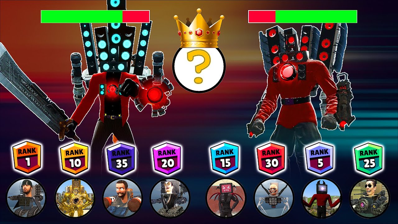 Skibidi Toilet Tournament Brawl Stars Rank Up with HEALTHBARS