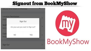 How to Logout from BookMyShow app | Sign Out from Book My Show | Techno Logic | 2023