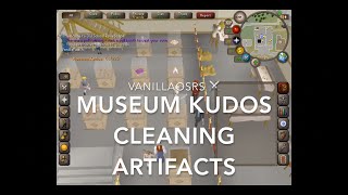 OSRS Museum Kudos Cleaning Artifacts