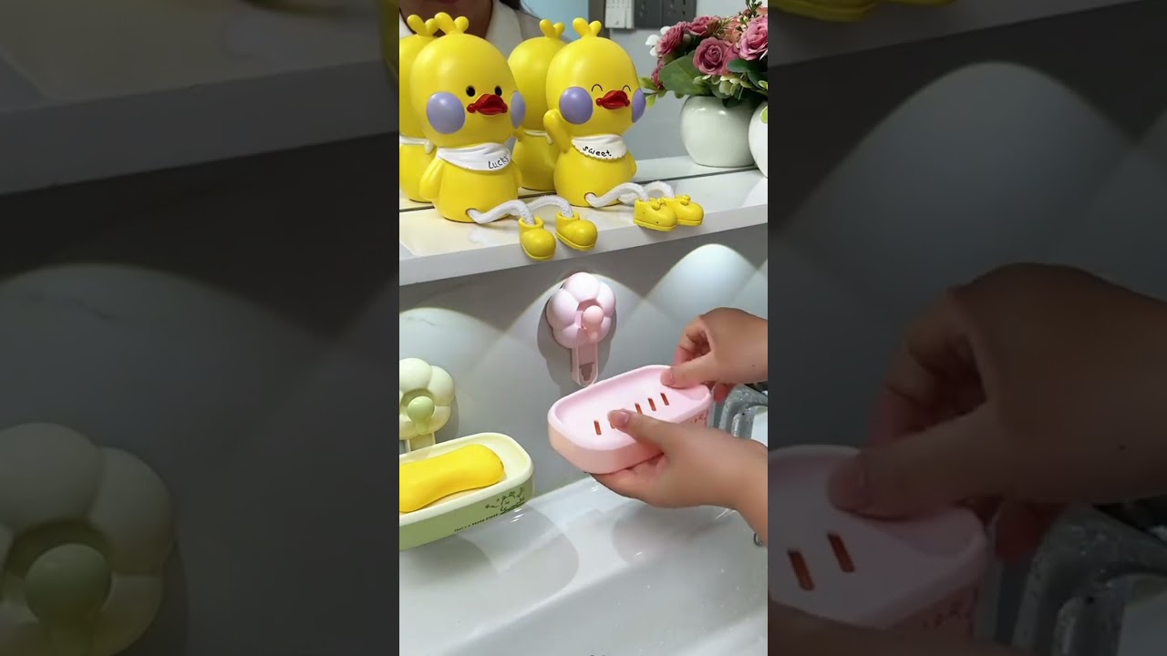 Suction cup flower soap box 