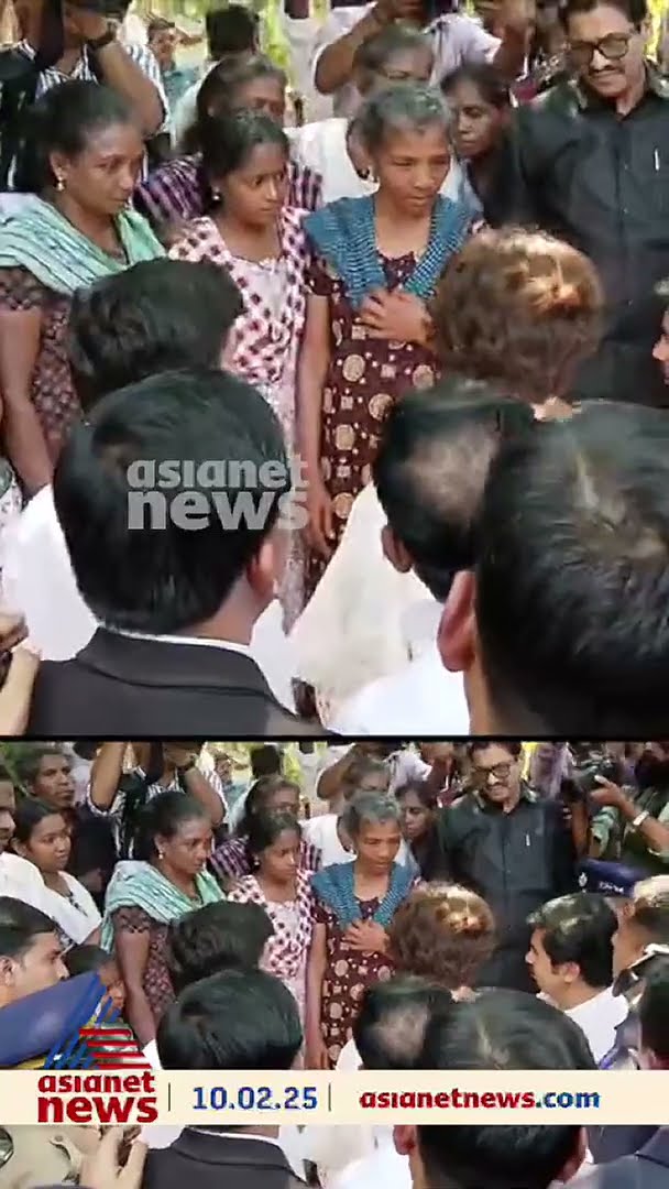 കാട്ടാന ആക്രമണങ്ങളിൽ കൊല്ലപ്പെട്ടവരുടെ വീടുകളിലെത്തി വയനാട് എംപി പ്രിയങ്ക ​ഗാന്ധി