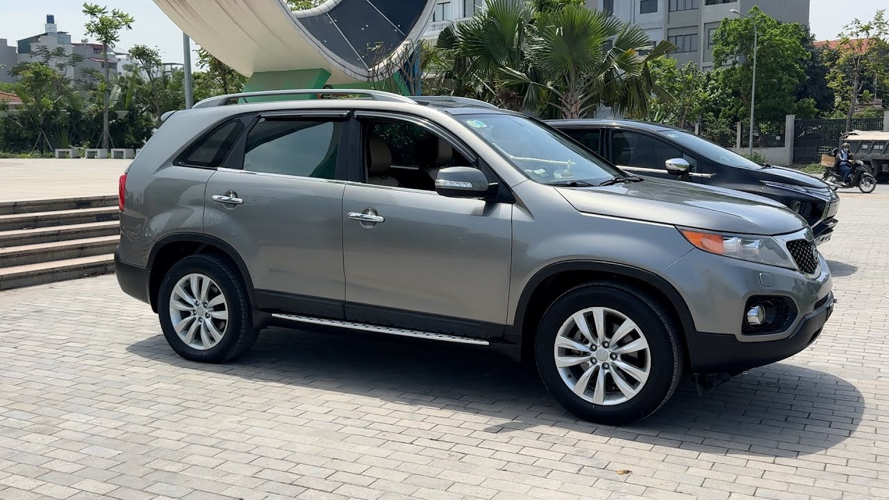 7 Chỗ Bản Full Máy Xăng Nhập Hàn Kia Sorento 2011 Màu Xám Giá Rẻ