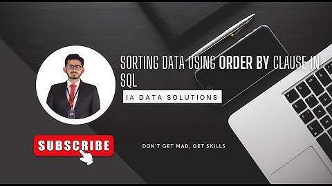Mastering ORDER BY Clause in SQL: Sorting Data Made Easy! - Video 5