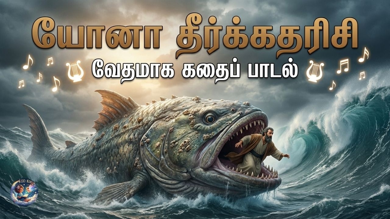 யோனா தாத்தா ஓடினார் 🐟 | Jonah Tamil Song | Bible Story Song Tamil