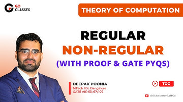 Detection of Regular, Non-Regular Languages - With PROOF & GATE PYQs | Theory of Computation