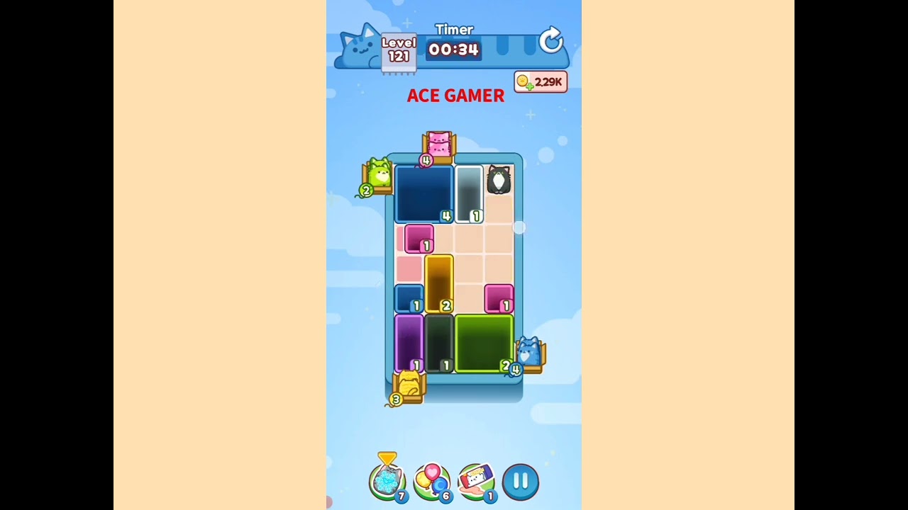 Drop the cat level 121 walkthrough solution 