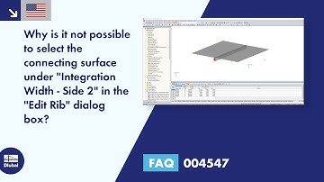FAQ 004547 | Why is it not possible to select the connecting surface under "Integration Width ...