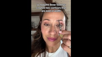 Using ONE BROW PENCIL can be challenging... make your BROW ROUTINE QUICK + EVEN with the BROW TOOL