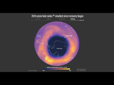 2024 ozone hole ranks 7th-smallest since recovery began