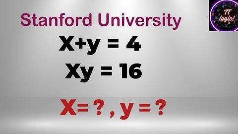 Solving a Stanford University entrance exam| Math Olympiad
