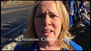 Baystate Noble nurses picket for safe staffing levels