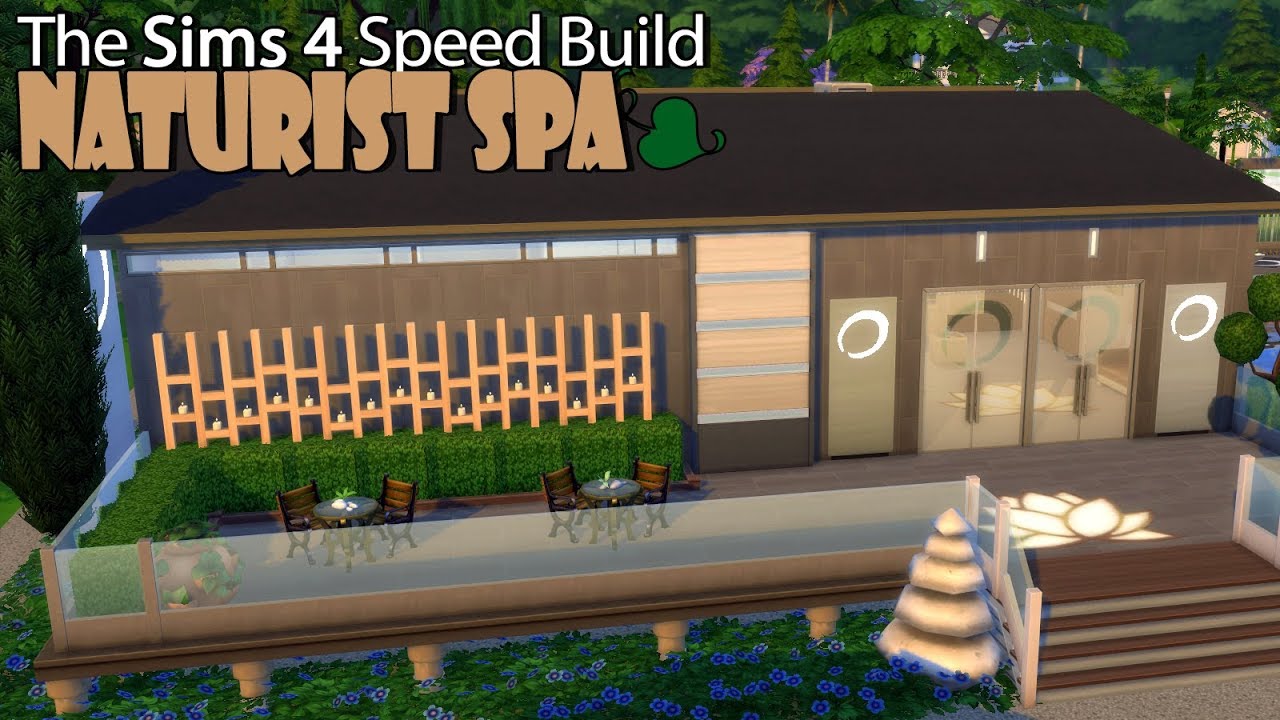 Sims 4 Speed Build | Naturist (NUDIST!) Spa