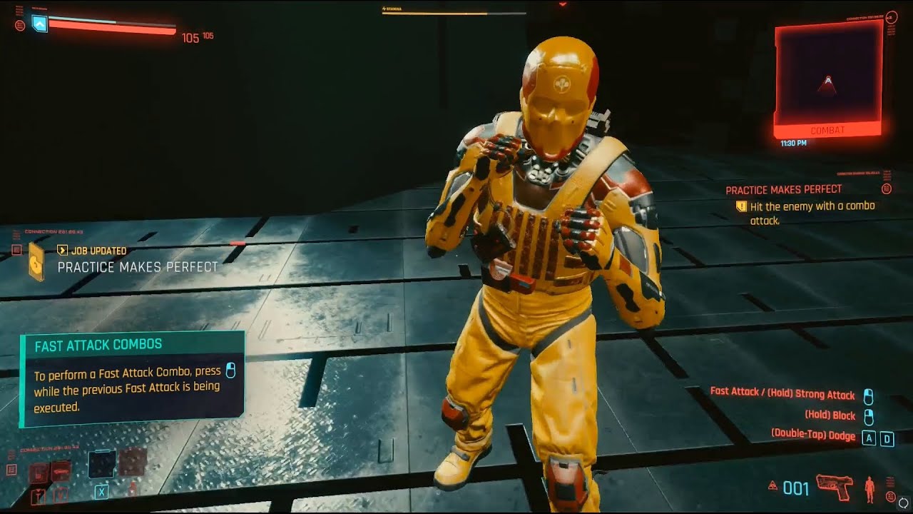 Learn Hand to Hand Combat in Cyberpunk 2077 - 'V' Combat Training - YouTube