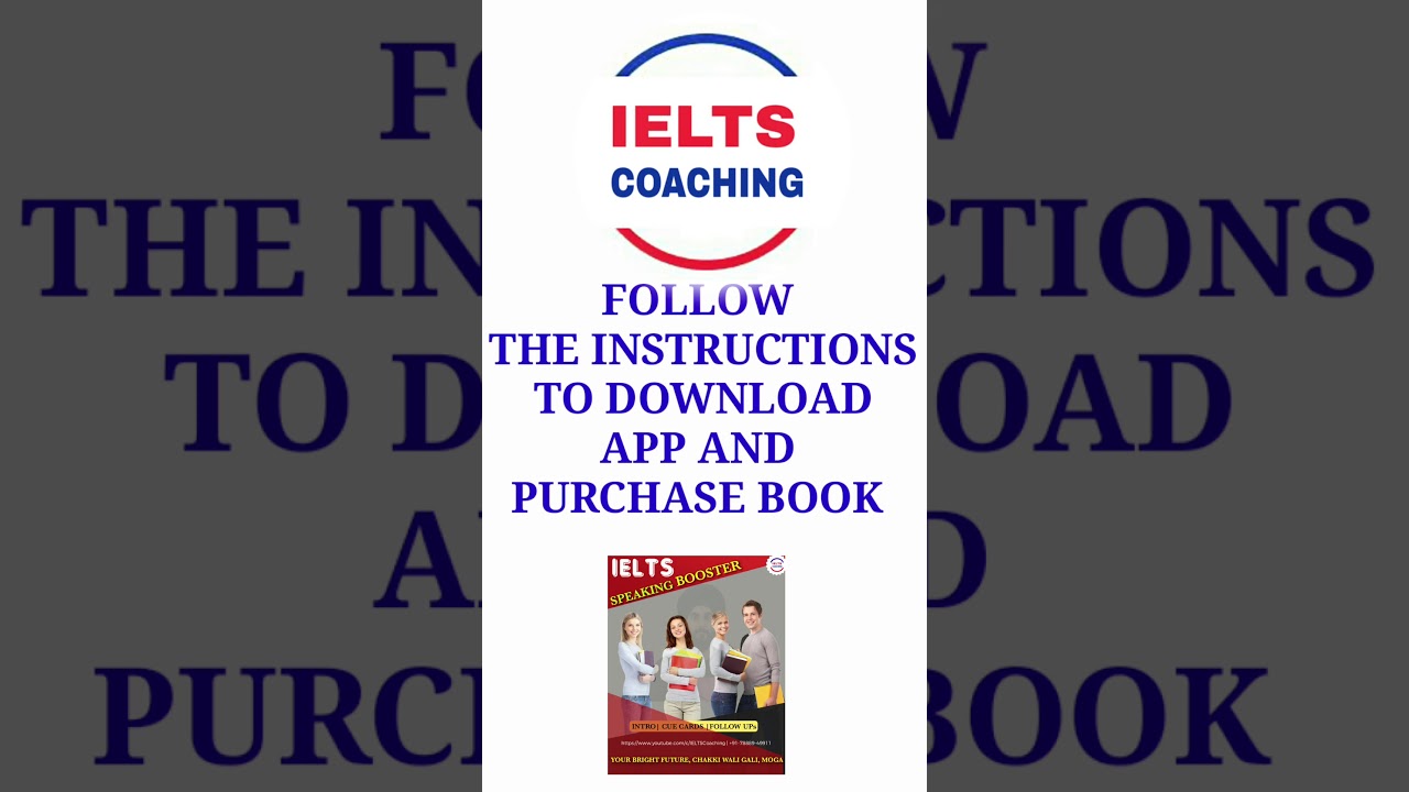 How To Download Ielts Coaching App And Purchase SPEAKING BOOSTER E-Book By Mr. Ramandeep Singh