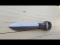 Making dagger/throwing knife from a wrench