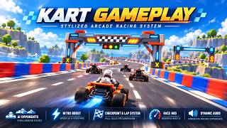 #unrealengine Kart Racing Gameplay System | Unreal Engine 5 FAB.com Pack,  Race System screenshot 5