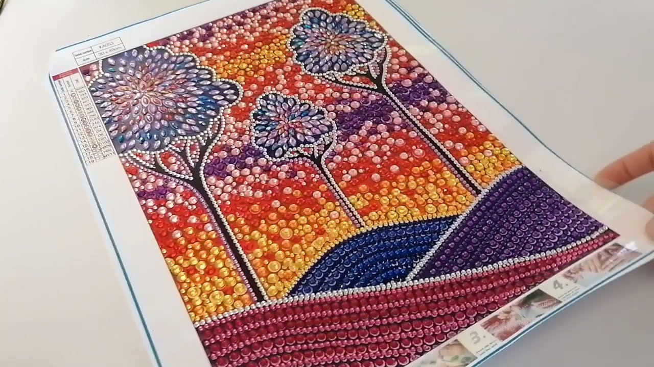 DP - Avis & Réalisation - Arbres en full strass cristal - Fansells - Revue Diamond Painting