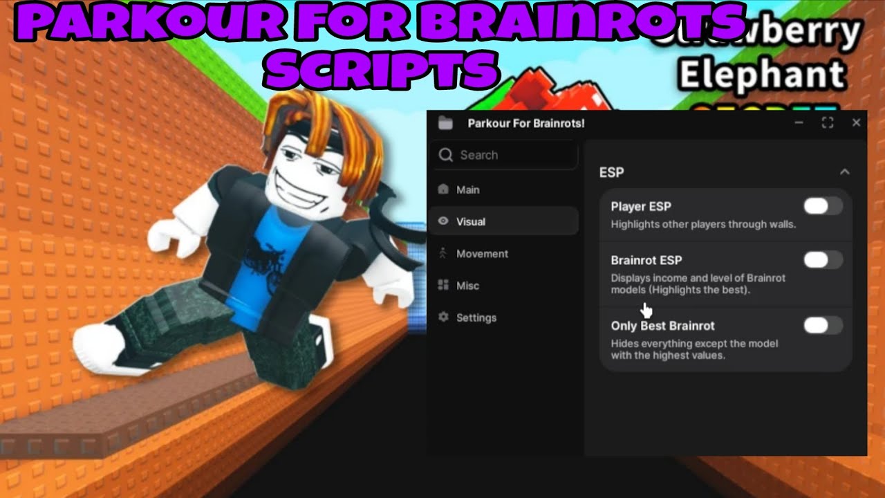 Parkour For Brainrots Script OP Keyless pastbin - YouTube