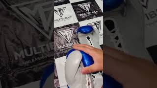 Premium Blue & Grey Boxing Gloves | Lace-Up Fight Gear by MULTIBULLS 🥊💙 #boxinggloves #boxinggear