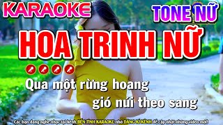 Hoa Trinh Nữ Karaoke Nhạc Sống Tone Nữ | Bến Tình Karaoke